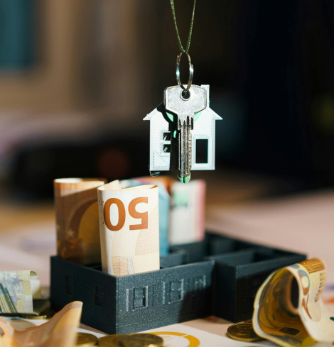 Free rent vs buy calculator showing break-even year, total costs and equity